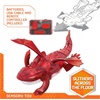image:imageHEX Bots Remote Control Dragon Rechargeable Robot Dragon Toys for Kids Adjustable Robotic Figure Toys for Boys amp Girls Ages 4 amp Up RedDragon RC