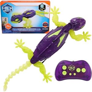 image:imageHEX Bots Remote Control Dragon Rechargeable Robot Dragon Toys for Kids Adjustable Robotic Figure Toys for Boys amp Girls Ages 4 amp Up RedGlow in the Dark Wall Crawler Gecko