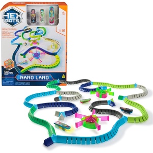 image:imageHEX BOTS Nano Land Sensory Toys for Kids amp Cats with Over 40 Pieces amp 3 Nano Bots Toy Playsets amp Mini Robot Toy for Kids Ages 3 amp Up Batteries Included